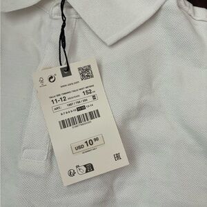 Zara Kids White Polo Shirt